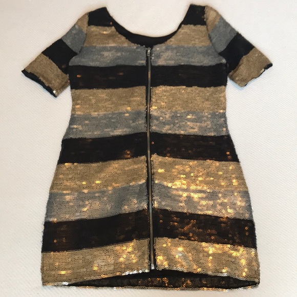 Sequin Cocktail Evening Dress - Picture 2 of 4